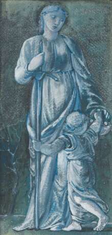 Burne-Jones, Edward Coley. SIR EDWARD COLEY BURNE-JONES, BT., A.R.A., R.W.S. (BRITISH 1833-1898) - Foto 3