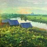 Painting “Morning in Suzdal”, Canvas on the subframe, Oil paint, Contemporary art, Rural landscape, Russia, 2021 - photo 1