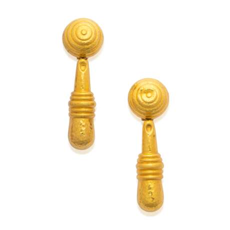 Lalaounis. NO RESERVE - LALAOUNIS GOLD EARRINGS - photo 1