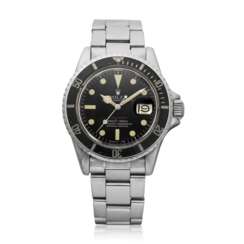 ROLEX STAINLESS STEEL "OYSTER PERPETUAL DATE SUBMARINER" WRISTWATCH