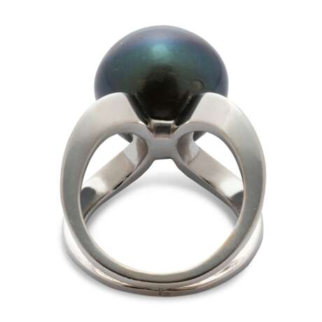 NO RESERVE - COLOURED CULTURED PEARL RING - Foto 2