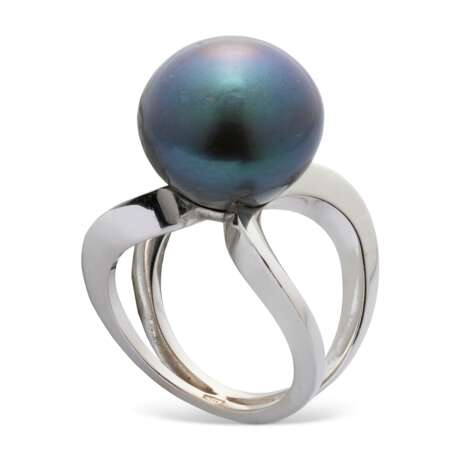 NO RESERVE - COLOURED CULTURED PEARL RING - Foto 3