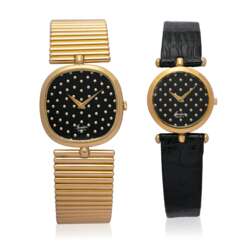TWO GOLD WRISTWATCHES