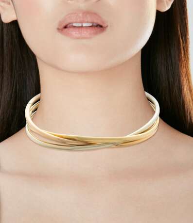 Cartier. NO RESERVE - CARTIER 'TRINITY' GOLD CHOKER - фото 4