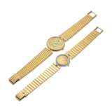 DIAMOND AND GOLD WRISTWATCH; TOGETHER WITH A GOLD WRISTWATCH - Foto 2