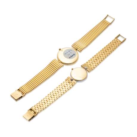 DIAMOND AND GOLD WRISTWATCH; TOGETHER WITH A GOLD WRISTWATCH - photo 3
