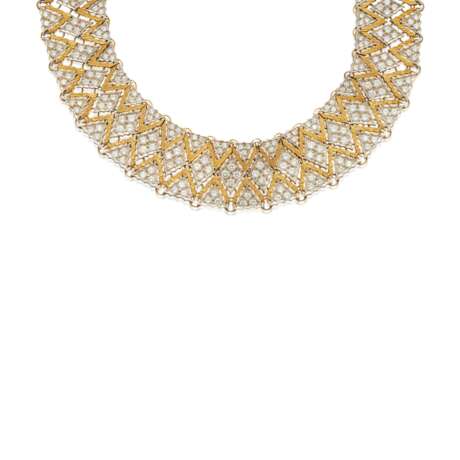 NO RESERVE - DIAMOND AND GOLD NECKLACE - Foto 3