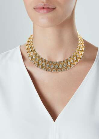 NO RESERVE - DIAMOND AND GOLD NECKLACE - Foto 4