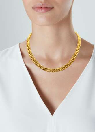 NO RESERVE - TWO GOLD NECKLACES; TOGETHER WITH ADDITIONAL GOLD FITTINGS - Foto 6