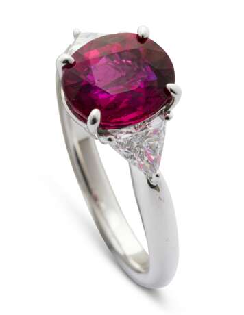 NO RESERVE - RUBY AND DIAMOND RING - photo 3