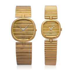 TWO GOLD WRISTWATCHES