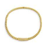 GOLD AND DIAMOND NECKLACE, BANGLE AND EARRING SUITE - фото 2