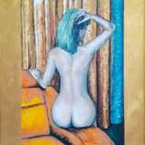 Painting “Posing Woman”, Primed fiberboard, Oil on fiberboard, Contemporary realism, голая, Russia, 2021 - photo 6