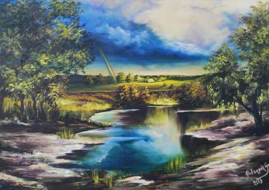 Painting “Hope”, Oil, Landscape painting, Estonia, 2013 - photo 1