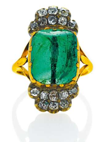 Smaragd-Diamant-Ring - фото 1