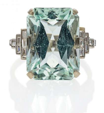 Aquamarin-Diamant-Ring - photo 1