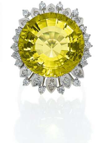 Rauchquarz-Diamant-Ring - фото 1