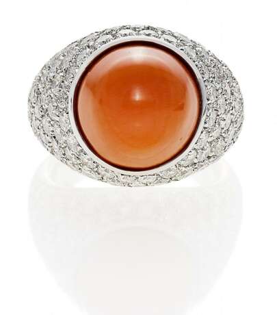 Korall-Diamant-Ring - photo 1