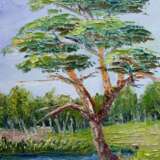 Painting “Wood / TREE”, Canvas, Oil, Impressionist, Landscape painting, Byelorussia, 2021 - photo 1