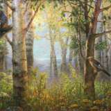 Painting “Among the birch”, Canvas, Oil, Realist, Landscape painting, Latvia, 2019 - photo 1