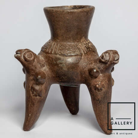 Древняя керамика “Tripod vessel, 1350-1550 AD”, Ceramics, Costa Rica, 1350-1550 гг. н.э. - photo 1