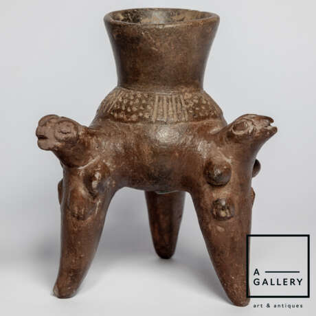 Древняя керамика “Tripod vessel, 1350-1550 AD”, Ceramics, Costa Rica, 1350-1550 гг. н.э. - photo 2