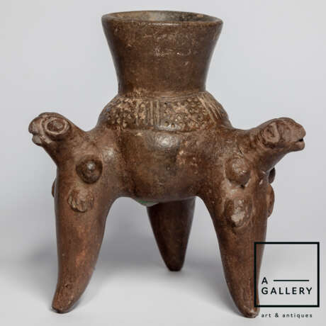 Древняя керамика “Tripod vessel, 1350-1550 AD”, Ceramics, Costa Rica, 1350-1550 гг. н.э. - photo 3
