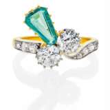 Diamant-Smaragd-Ring - Foto 1