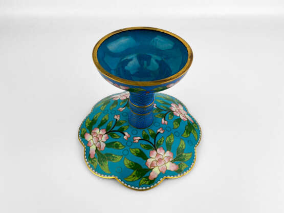 Fruit vase “Tayo-sei”, Copper, Cloisonne, China, 1920 - photo 2