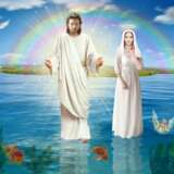Painting “Jesus Christ and Mary”, digital, Digital print, Исус, Religious genre, Ukraine, 2021 - photo 1