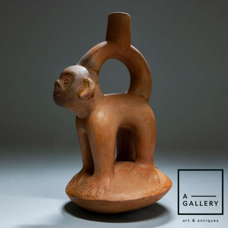 Древняя керамика “Ancient vessel, 200 BC-200 AD”, Clay, Peru, 200 г. до н.э.-200 г н.э. - photo 4