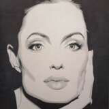 Gemälde „Angelina Jolie“, Papier, Bleistift, Pop Art, Porträt, Weißrussland, 2021 - Foto 1