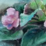 Design Painting, акварель, картина цветы “Violets”, Paper, Watercolor, Contemporary art, Flower still life, Russia, 2020г - photo 3