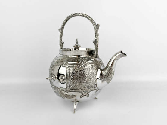 Teapot with warmer, Briddon Brothers, Metal, Англия, 1863 - photo 3