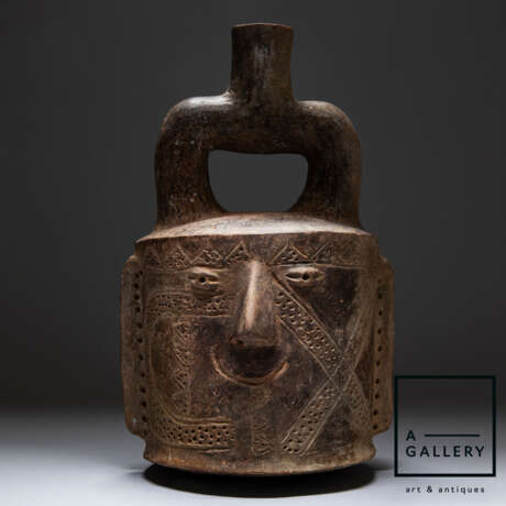 Древняя керамика „Schiff. Chavin, Peru, 700-200 BC.“, Keramik, Peru, 700-200 гг. до н.э. - Foto 1
