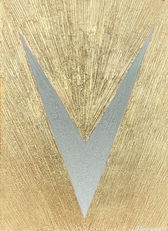 Painting “Golden rays of Victory”, Дерево, акриловые краски, поталь, льняная олифа, Acrylic paint, Contemporary art, символ, Russia, 2020 - photo 1