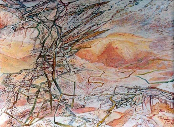Мираж в дюнах Postmodern Mythological painting 1996 - photo 1