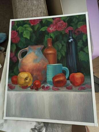 Painting “Still life in roses”, Oil, Realist, Still life, Russia, 2021 - photo 2
