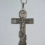 Крест иерейский наперсный в классическом стиле “Priest pectoral cross. Silver.”, Неизвестная ювелирная артель начала ХХ века, серебро 