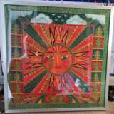 Painting “Sun”, Silk, Batik, Russia, 2021 - photo 4