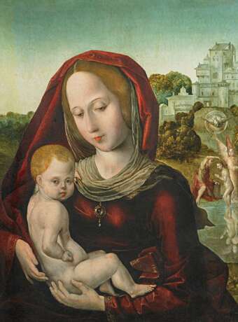 Flandes, Juan de (um 1460 Flandern - 1519 Palencia) - zugeschrieben. Madonna mit Kind - photo 3