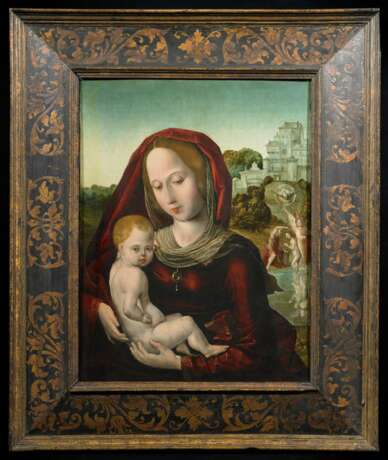 Flandes, Juan de (um 1460 Flandern - 1519 Palencia) - zugeschrieben. Madonna mit Kind - Foto 1