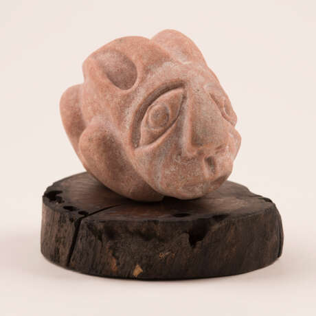 Розовый кролик Stone Stone carving Naïve art Byelorussia 2020 - photo 3