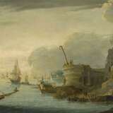 Vernet, Claude Joseph (1714 Avignon - 1789 Paris) - Umkreis. Ideale Hafenansicht - Foto 1
