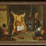Teniers, David d.J. (1610 Antwerpen - 1690 Brüssel) - Umkreis. Kücheninterieur mit geschlachtetem Ochsen - Foto 2