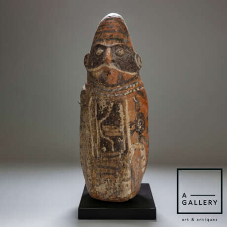 Древний идол „Götze, 200 v. Chr. BC. - 600 Jahre. ANZEIGE“, Ton, Peru, 200 гг. до н.э. - 600 гг. н.э. - Foto 2