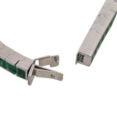 Armband mit 45 Smaragdcarrés von schöner Farbe und Leuchtkraft, - фото 5