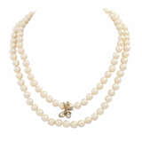 Long collier de perles de belle qualité, - photo 1