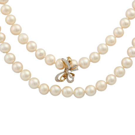 Long collier de perles de belle qualité, - photo 2