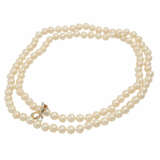 Long collier de perles de belle qualité, - photo 3